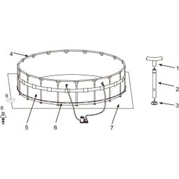 Frame Pool Ultra Quadra XTR 549 x 274 x 132 cm - Ohne Pumpe und Zubehör
