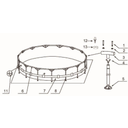 Frame Pool Ultra Quadra XTR 549 x 274 x 132 cm - Ohne Pumpe und Zubehör