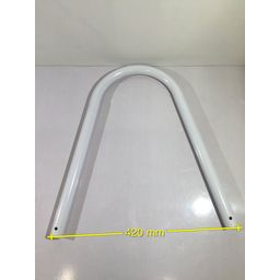Above-Ground Pool Ladder Tubular Steel for Pools with a Height of 122cm - (1) U-Shaped Handrails