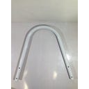 Aufstellbeckenleiter Stahlrohr für Pools mit 91 cm Höhe - (1) U-Förmige Handläufe