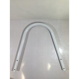 Aufstellbeckenleiter Stahlrohr für Pools mit 91 cm Höhe - (1) U-Förmige Handläufe