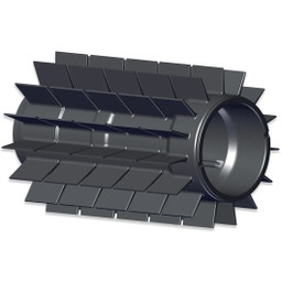 Spazzola in Plastica Dynamic Grigio Scuro - 1 pz.