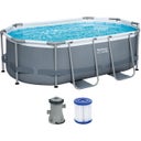 Power Steel 3.05m x 2.00m x 84cm Oval Pool Set MIGANEO - 1 set