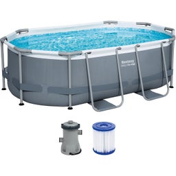 Power Steel 3.05m x 2.00m x 84cm Oval Pool Set MIGANEO - 1 set