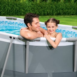 Power Steel 3.05m x 2.00m x 84cm Oval Pool Set MIGANEO - 1 set