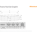 Intex Frame Pool Graphit Ø 478 x 124 cm
