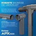 APX365™ Winterfestes Frame Pool Komplett-Set Ø 549 x 132 cm - Set mit Pool, Sandfilteranlage, Filterbällen, Sicherheitsleiter, Abdeckplane, Reparaturflicken