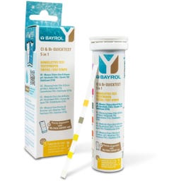 Bandelettes de Test Quicktest pH/Cl/TAC/Algicide - 1 pcs