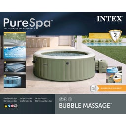 Wanna z hydromasażem PureSPA Bubble Massage Olive Green Ø 216 x 71 cm - 6 osób - 1 szt.
