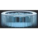 Whirlpool PureSPA Bubble Greywood Deluxe Ø 196 x 71 cm - 4 Personen - 1 Stk.