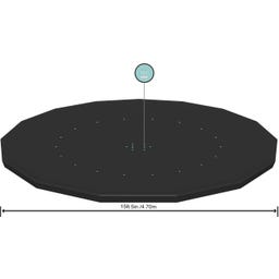 Bestway PVC-Abdeckplane Ø 470 cm