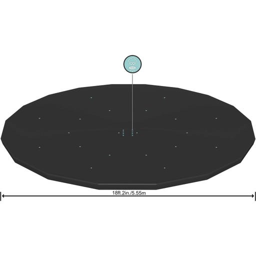Bestway Flowclear™ PVC-Abdeckplane Ø 555 cm