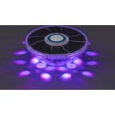 Poolfontäne mit solarbetriebenen LED-Licht