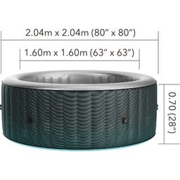 STARRY - COMFORT - Bubble Spa - ø 204 x 70 cm - 6 Personen - 1 Stk.