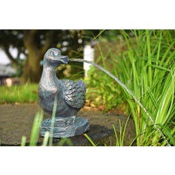 Figura Decorativa per Laghetto a Forma di Anatra - 25 x 15 x 30 cm