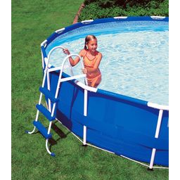 Above-Ground Pool Ladder Tubular Steel for Pools with a Height of 107cm