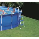 Bovengrondse zwembadladder van staalbuis voor zwembaden met een hoogte van 122 cm