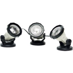 Teich- und Gartenlicht 3er-LED-Set mit Trafo - 1 Set