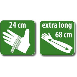 HEISSNER Teichhandschuhe langarm - 9 (24cm), L/XL