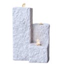 Fontana da Giardino - Neptun LED - Grigio - 12 x 12 x 15/25/40 cm