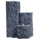 Heissner Tuinfontein Neptun LED - Zwart - 12 x 12 x 15/25/40 cm