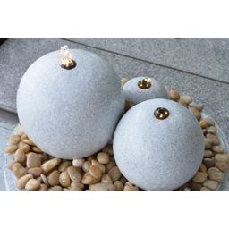 Heissner Tuinfontein Saphira LED - Grijs - 59 x 43 x 15/23/28 cm