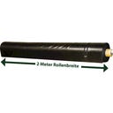 HEISSNER Teichfolie 100 x 2 m / 200 m² - Schwarz - Stärke 0,5 mm