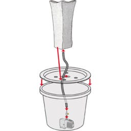 Heissner Vrtna fontana Neptun LED - Siva - 12 x 12 x 15/25/40 cm