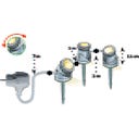 Осветление за езеро и градина 3-LED комплект с трансформатор - 1 компл.