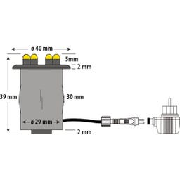 Heissner Undervattens LED-Ring - 0,6 W / 30 lm