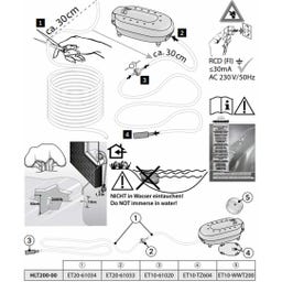 Aeratore per Laghetto - Smartline HLT200-00 - 200 l/h - Indoor