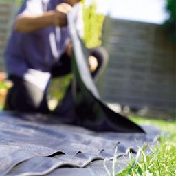 HEISSNER Folie pentru iaz 5 x 4 m / 20 m² - Negru - Stärke 0,5 mm