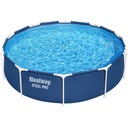 Piscina Steel Pro™ Rotonda Ø 305 x 76 cm - Senza Pompa Filtro - Blu Scuro - 1 pz.