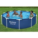 Piscina Steel Pro™ Rotonda Ø 305 x 76 cm - Senza Pompa Filtro - Blu Scuro - 1 pz.