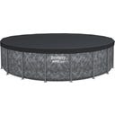 APX365™ Wintervast Frame Zwembad - Complete Set, Ø 549 x 132 cm - Set met zwembad, zandfiltersysteem, filterballen, veiligheidsladder, dekzeil, reparatiepatches