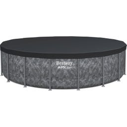 APX365™ Wintervast Frame Zwembad - Complete Set, Ø 549 x 132 cm - Set met zwembad, zandfiltersysteem, filterballen, veiligheidsladder, dekzeil, reparatiepatches