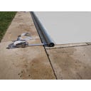 Zwijana roleta basenowa / pokrywa Flex prostokątna 600 x 300 cm - szary - Wymiary zewnętrzne: 650 x 350 cm