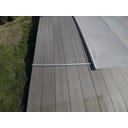 Zwijana roleta basenowa / pokrywa Flex prostokątna 600 x 300 cm - szary - Wymiary zewnętrzne: 650 x 350 cm