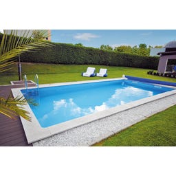 Poolfolie Rechteckig 600 x 300 x 150 cm - Blau - Stärke 0,6 mm / mit Keilbiese P3