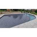 Rollabdeckung Contura Rechteckig 1000 x 500 cm - Kristallschwarz - Polycarbonat Solarlamellen