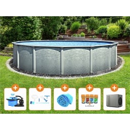 Grande Pool Set Round Ø 366 x 135 cm - Complete Set Medium - 1 sada