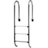 Stainless Steel Built-In Pool Ladder, Narrow Design for a Pool Depth of 120cm