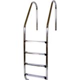 Stainless Steel Built-In Pool Ladder, Wide Design for a Pool Depth of 150cm