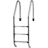 Stainless Steel Built-In Pool Ladder, Wide Design for a Pool Depth of 120cm