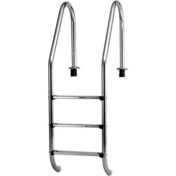 Stainless Steel Built-In Pool Ladder, Wide Design for a Pool Depth of 120cm - 1 Piece