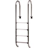 Stainless Steel Built-In Pool Ladder, Narrow Design for a Pool Depth of 150cm