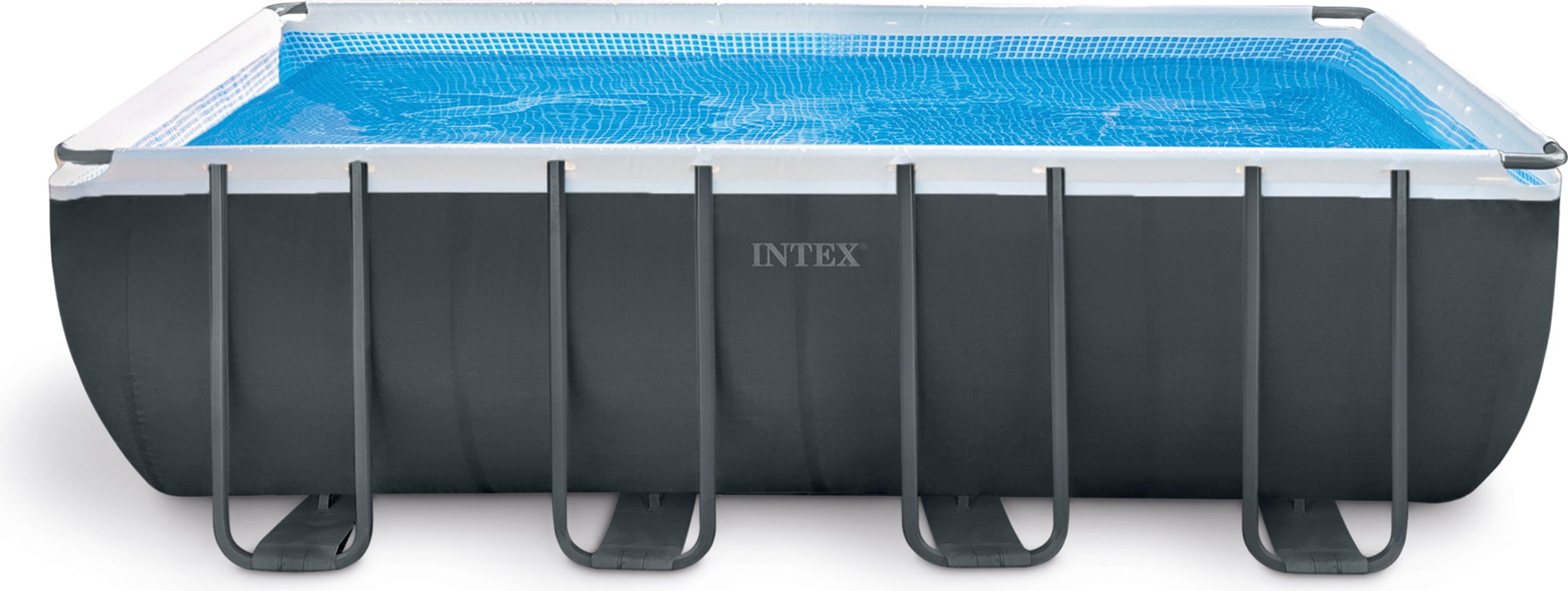 Piscina Ultra Frame Rettangolare XTR - 549 x 274 x 132 cm - Set con piscina, pompa filtro a sabbia SX1500 GN, attacchi, scaletta, copertura e telo di base