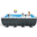 Frame Pool Ultra Quadra XTR 549 x 274 x 132 cm - Set met zwembad, zandfiltersysteem SX1500 GN, aansluitingen, veiligheidsladder, afdek- & grondzeil