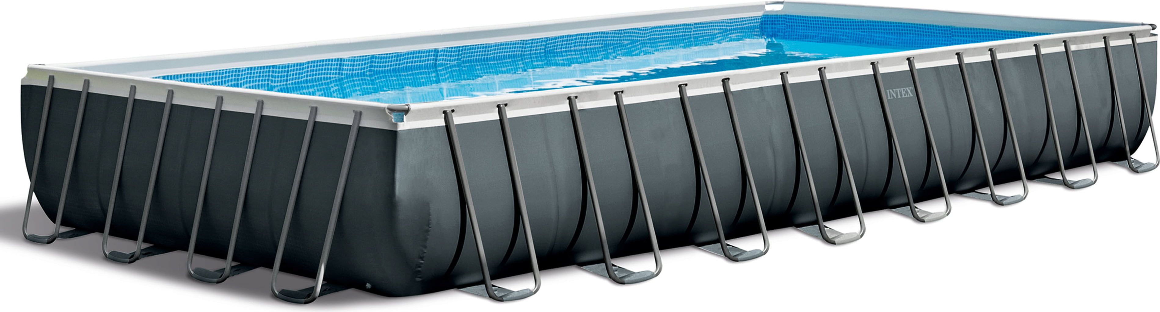 Piscine Ultra XTR Rectangulaire 975 x 488 x 132 cm - Set standard + système eau salée + équipement premium
