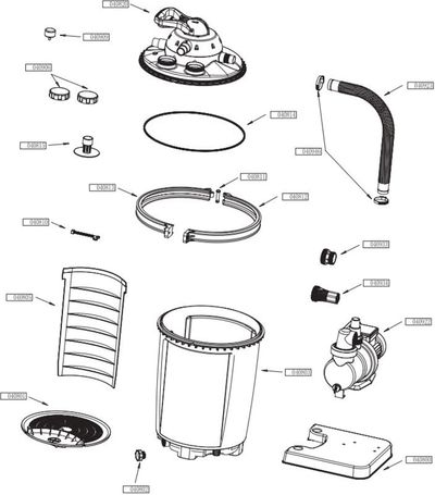 Spare Parts for the Steinbach Sand Filter System Speed Clean Comfort 75 - Model from 2009-